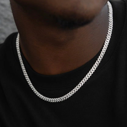 6mm VVS Moissainte Cuban Link Chain