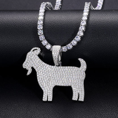 VVS Moissanite GOAT Pendant