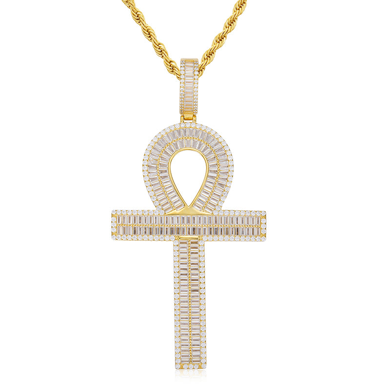 VVS Moissanite Ankh Cross