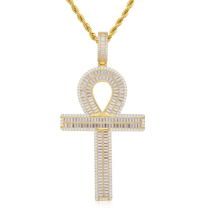 VVS Moissanite Ankh Cross