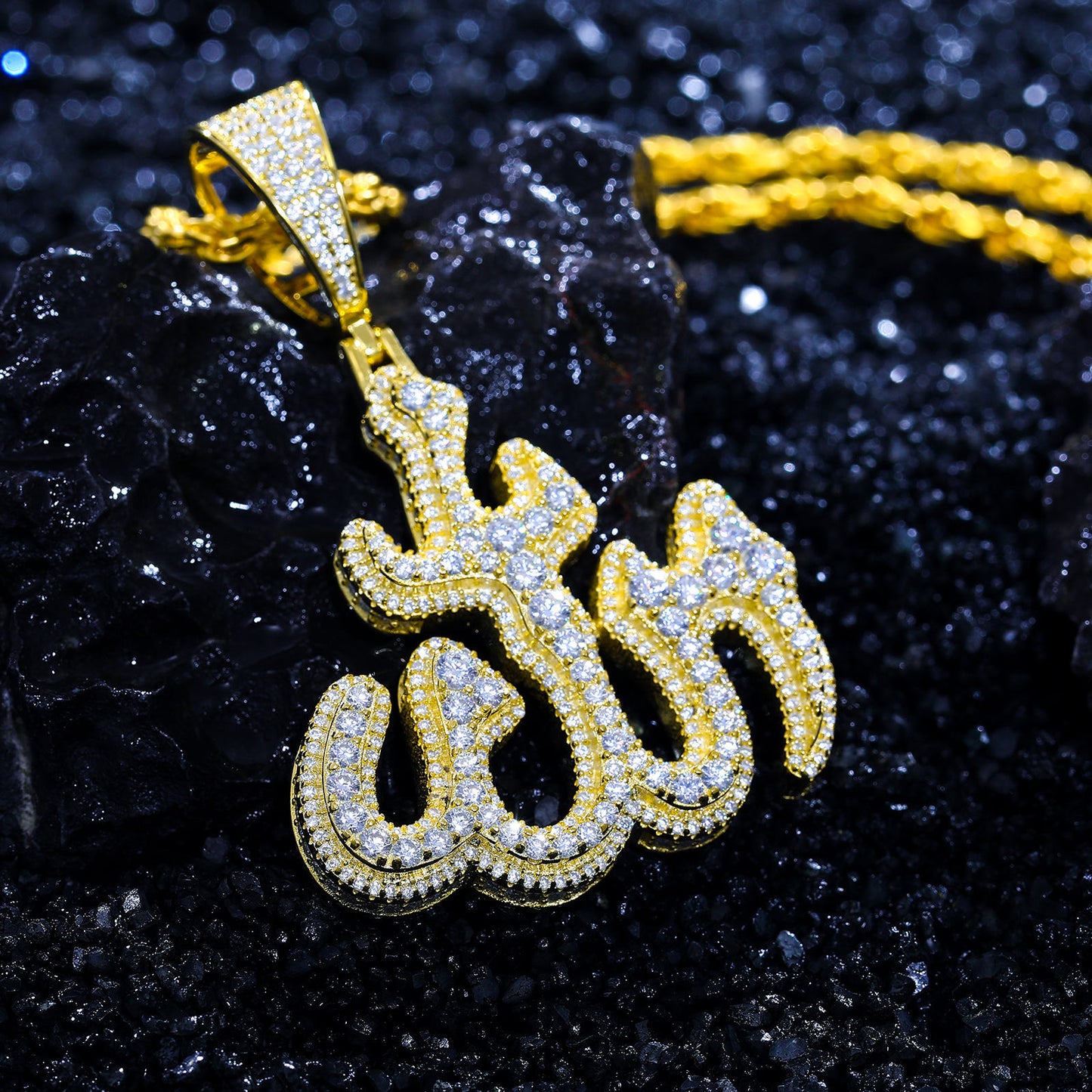 VVS Moissanite Allah Pendant