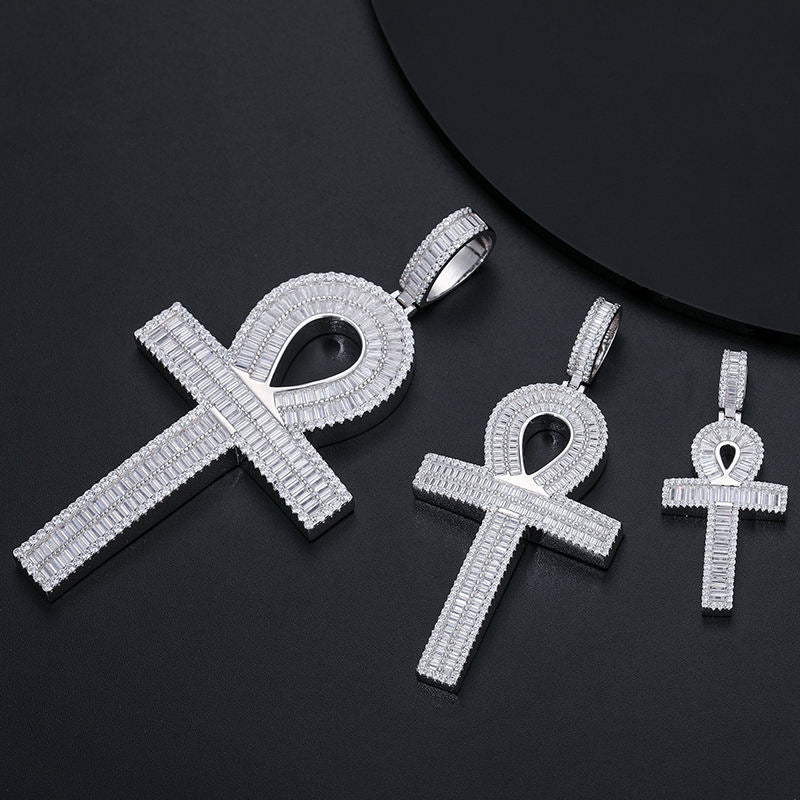 VVS Moissanite Ankh Cross