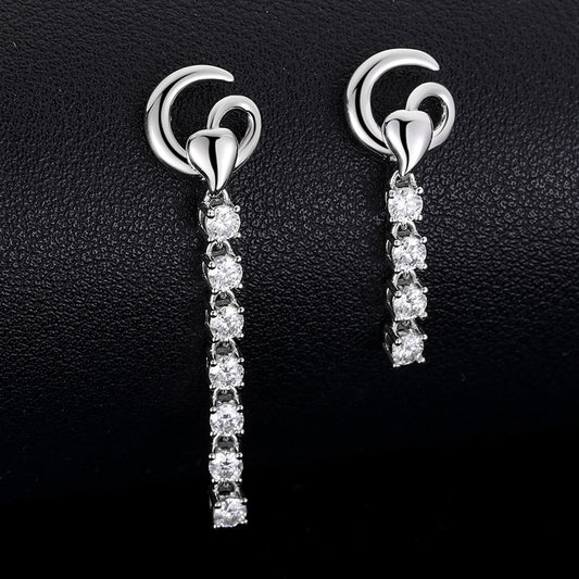 VVS Moissanite Drop Earrings