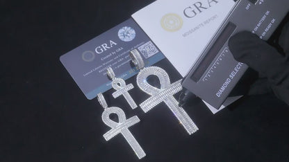 VVS Moissanite Ankh Cross